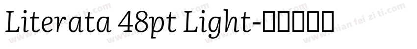 Literata 48pt Light字体转换